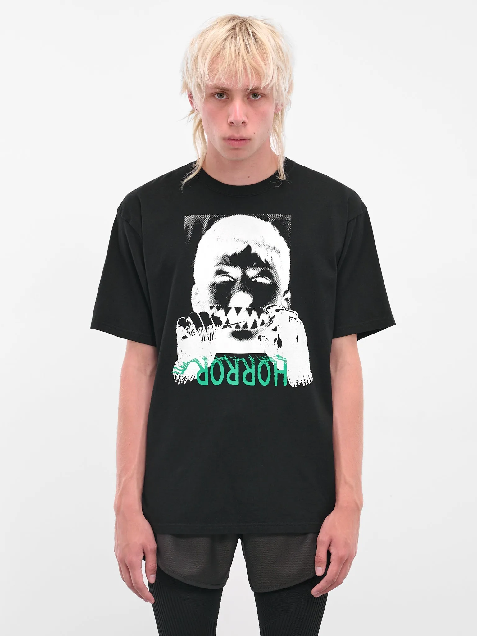 Black Horror Graphic Print Tee (UC2E3803-BLACK) sold by lorenzo