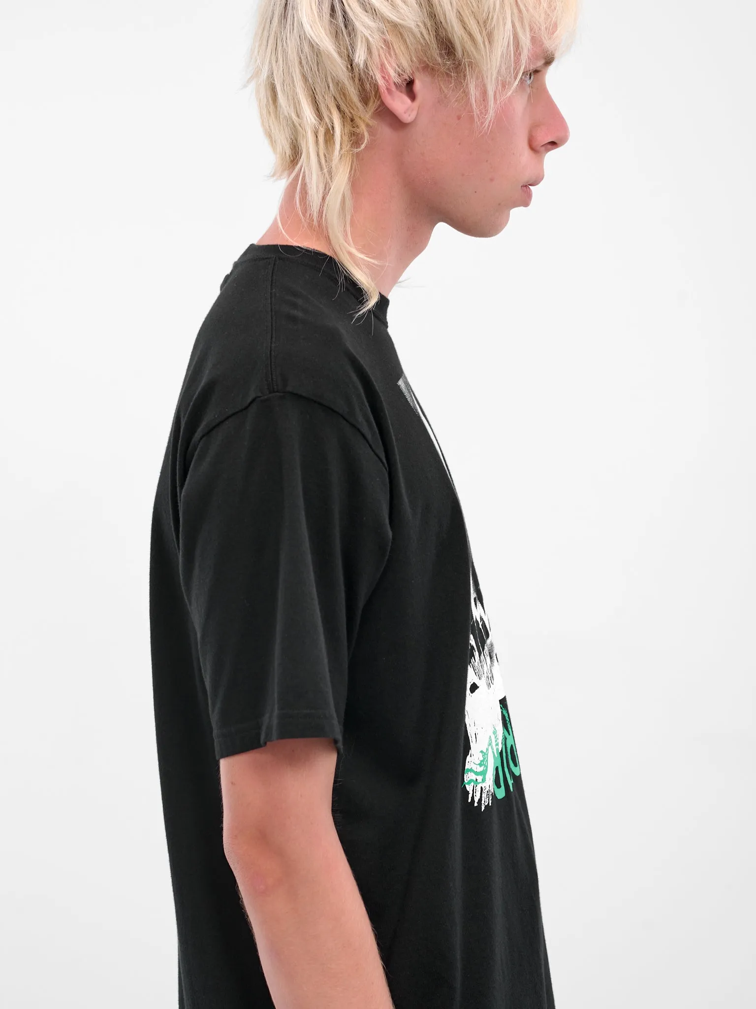 Black Horror Graphic Print Tee (UC2E3803-BLACK) sold by lorenzo product image thumbnail 4