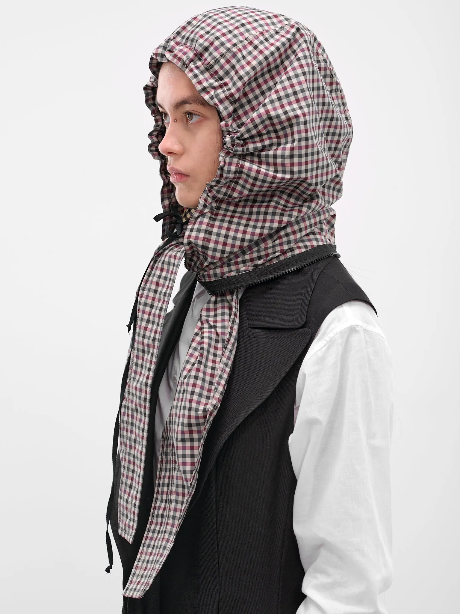 Checked Technical Headscarf (S51TH0092-M35657-001F-MULTI) sold by lorenzo product image thumbnail 3