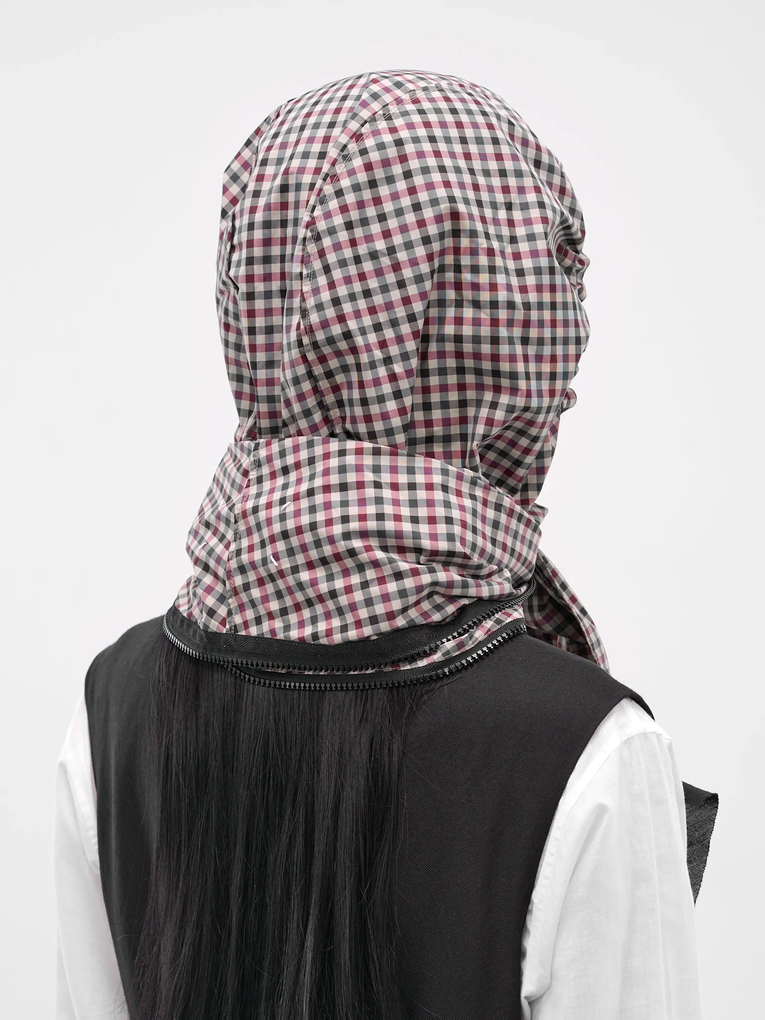 Checked Technical Headscarf (S51TH0092-M35657-001F-MULTI) sold by lorenzo product image thumbnail 4