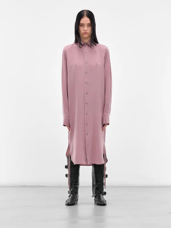 Rose Sandrina Long Shirt (B0012438-FA634-035-MARY-ROSE) made by Ann Demeulemeester