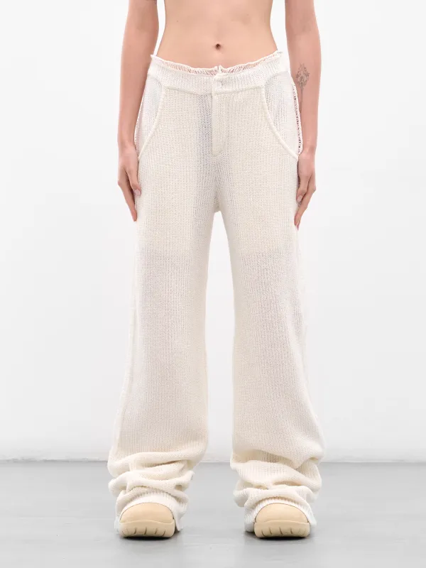 White Knit Mello Sweatpants (AMPF2546-MELLO-MILK) sold by lorenzo