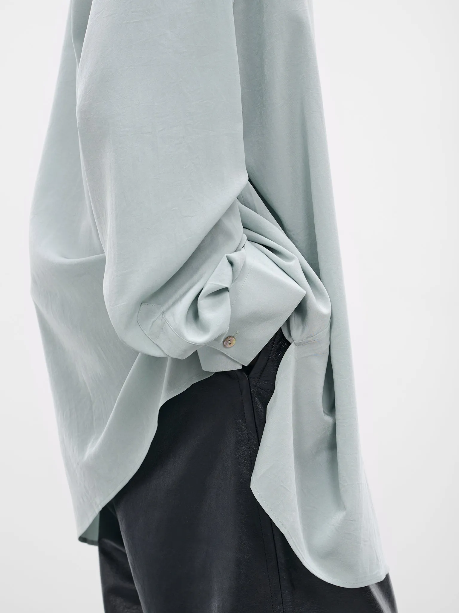 Light Green Classic Button-Up Shirt (005-03G-LIGHT-GREEN) sold by lorenzo product image thumbnail 5