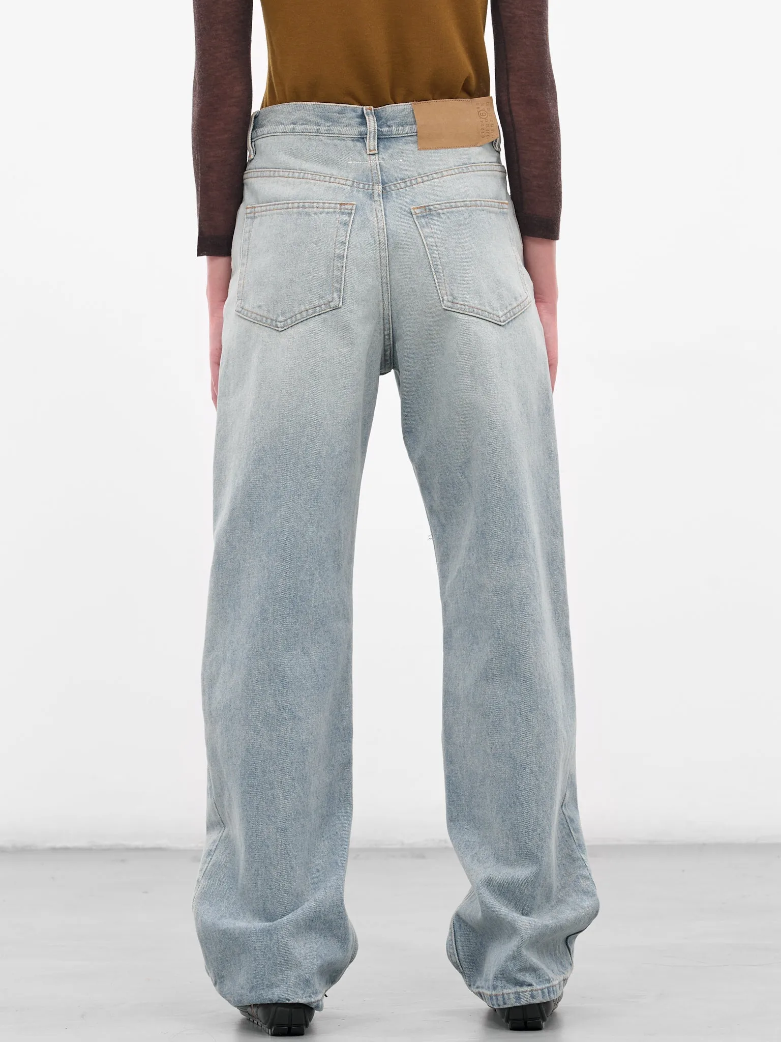 Blue Relaxed 5-Pocket Denim Jeans (S62LB0180-S30589-LIGHT-BLUE) sold by lorenzo product image thumbnail 3