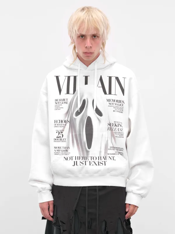 White Ghost Villain Hoodie (25AW47CS410-WHITE) sold by lorenzo