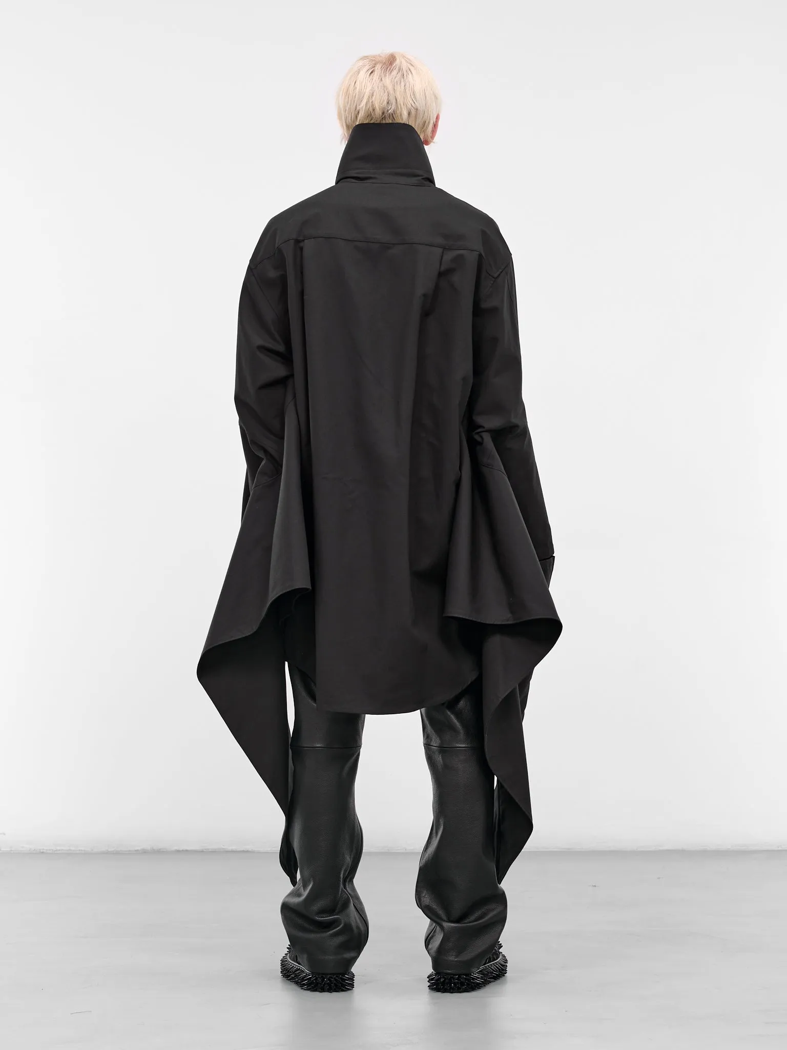 Black Wing Button-Up Shirt (25AW21SH164-BLACK) sold by lorenzo product image thumbnail 3