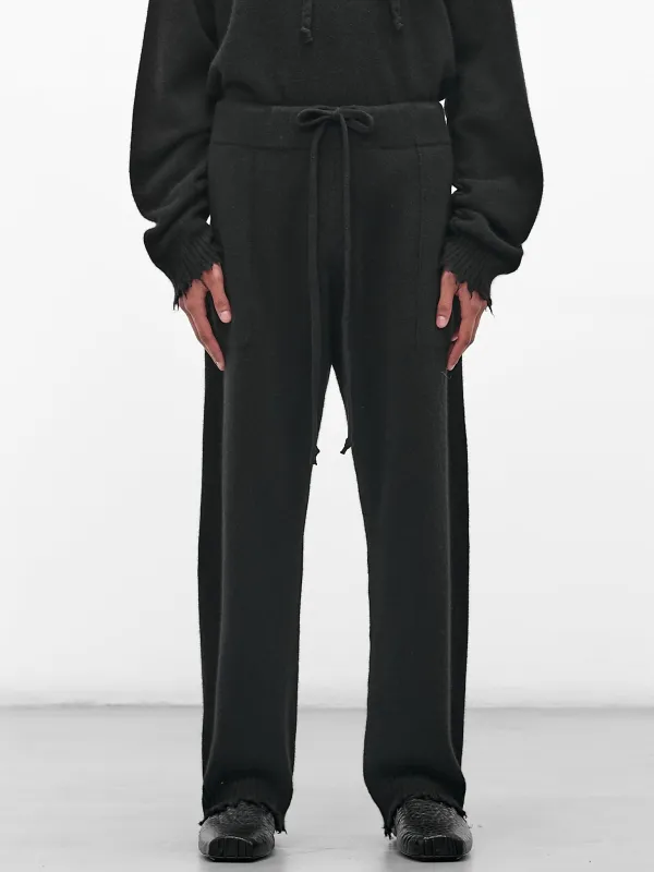 Black Cashmere Knit Trousers (UK7558-UW900-BLACK) sold by lorenzo