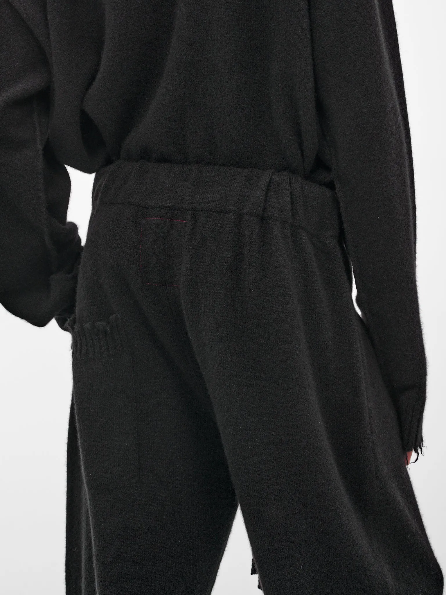 Black Cashmere Knit Trousers (UK7558-UW900-BLACK) sold by lorenzo product image thumbnail 5