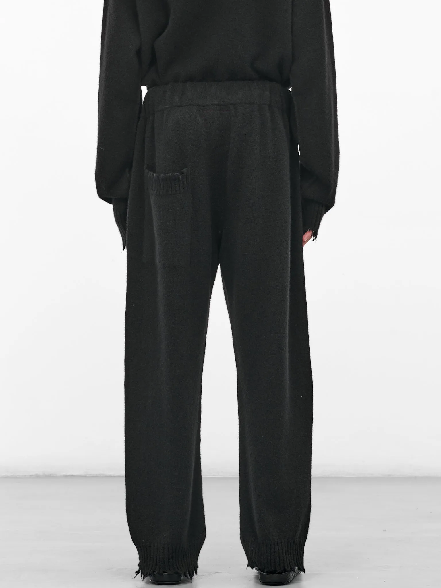 Black Cashmere Knit Trousers (UK7558-UW900-BLACK) sold by lorenzo product image thumbnail 3