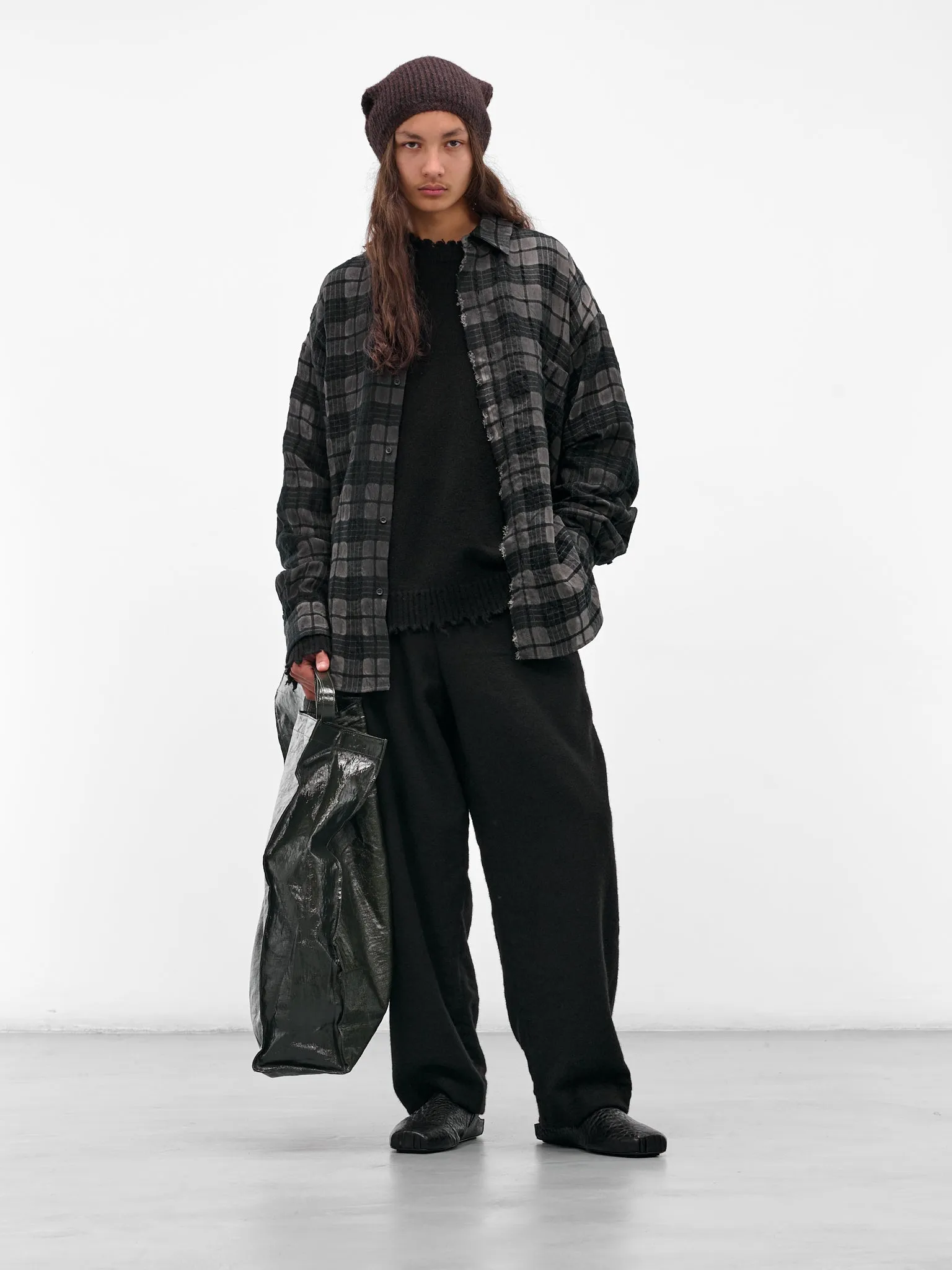 Black Coated Canvas Shopping Bag (UB0065-UW490-DARK-GREEN) sold by lorenzo product image thumbnail 4