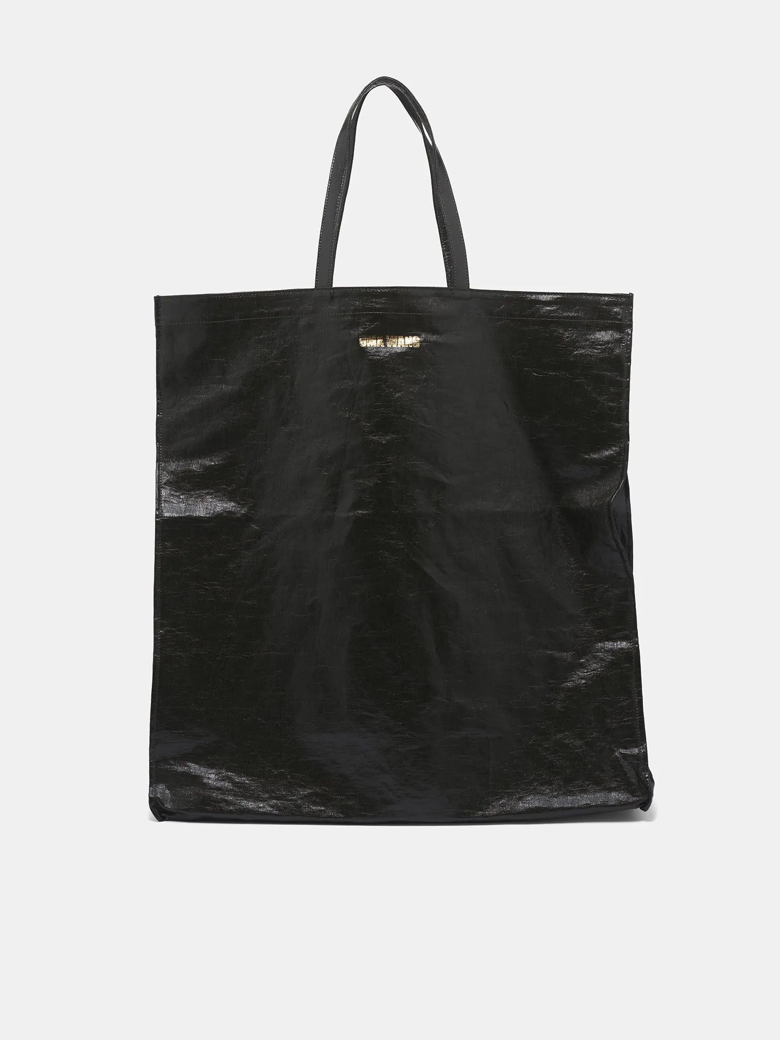 Black Coated Canvas Shopping Bag (UB0065-UW490-DARK-GREEN) sold by lorenzo