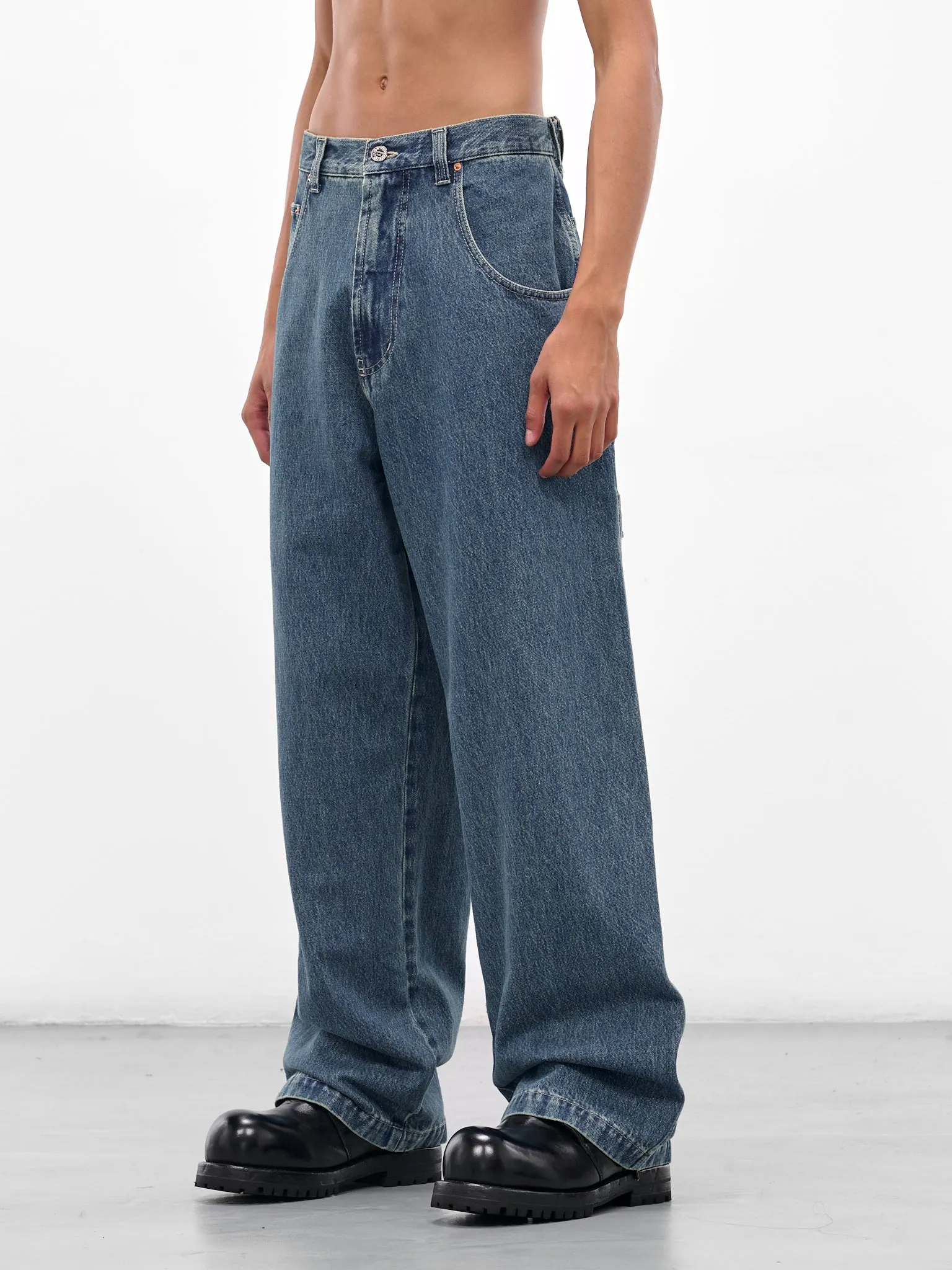 Blue Hip Hop Denim Jeans (UH76DP250VB-VINTAGE-BLUE) sold by lorenzo product image thumbnail 2