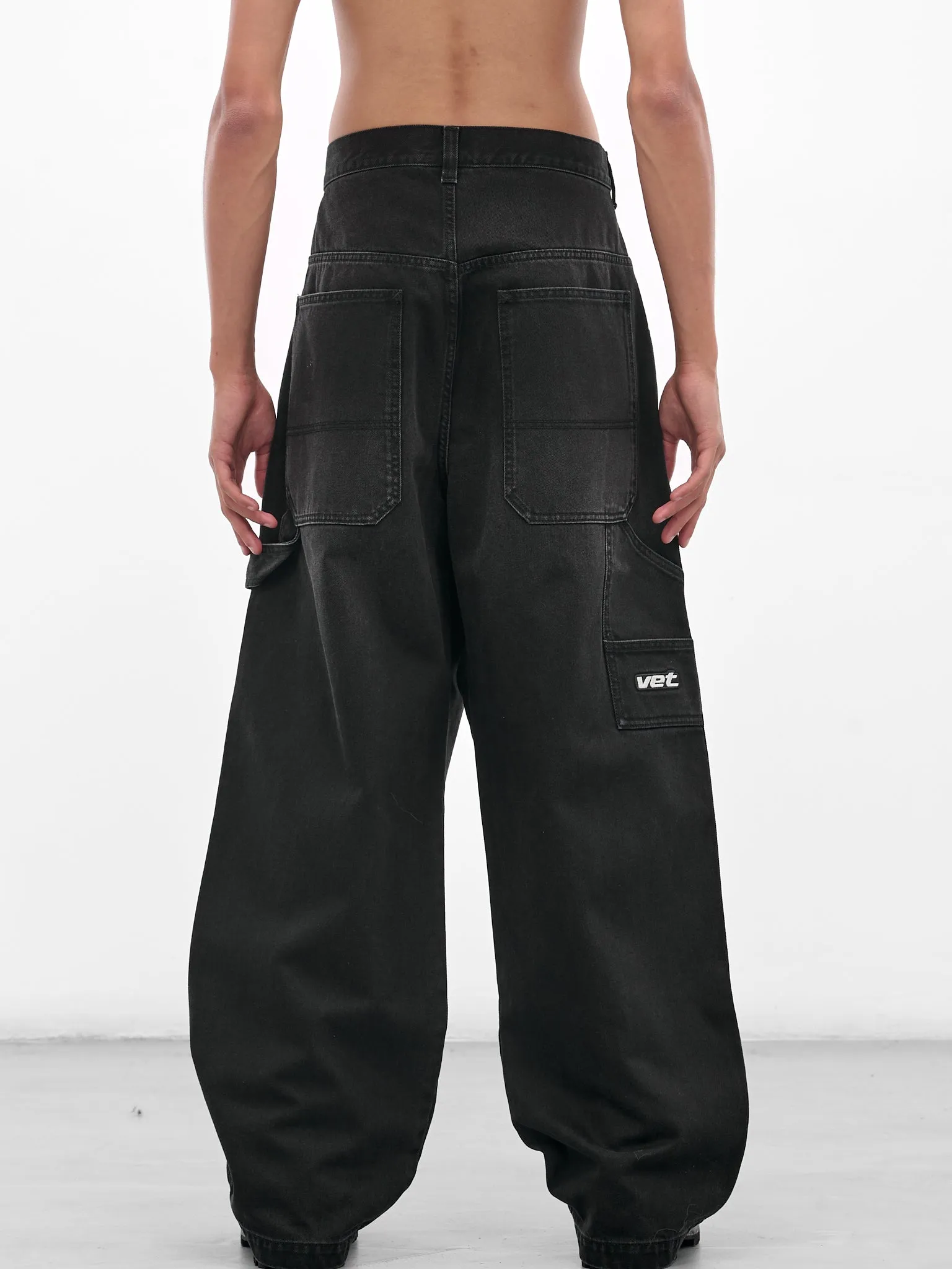 Black Hip Hop Denim Jeans (UH76DP250B2-VINTAGE-BLACK) sold by lorenzo product image thumbnail 3