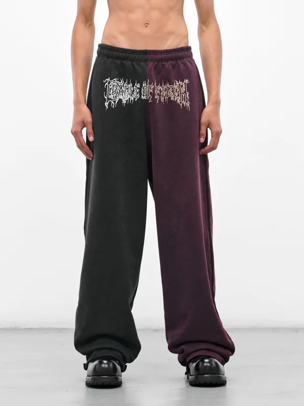 Cradle Of Filth Cut-Up Sweatpants (UCF76SP900BR-BLACK-RED) sold by lorenzo