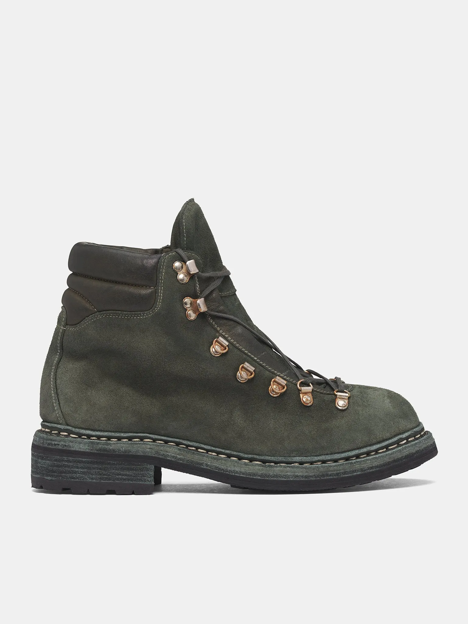 Green 19M Reverse Calf Hiking Boots (19M-CALF-REVERSE-CV31T-OLIVE-G) sold by lorenzo