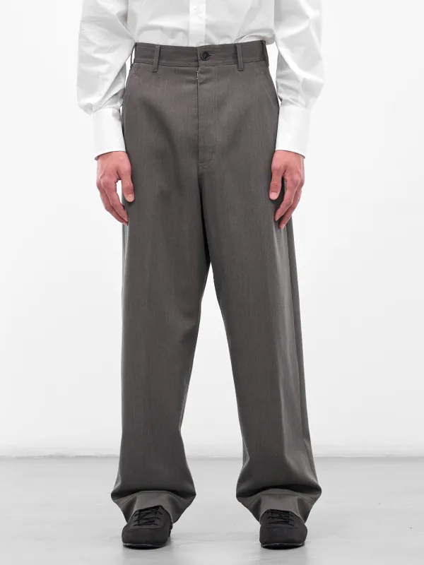 Gray Wool Tailored Jeans (S50KA0694-M35547-854M-GREY) sold by lorenzo