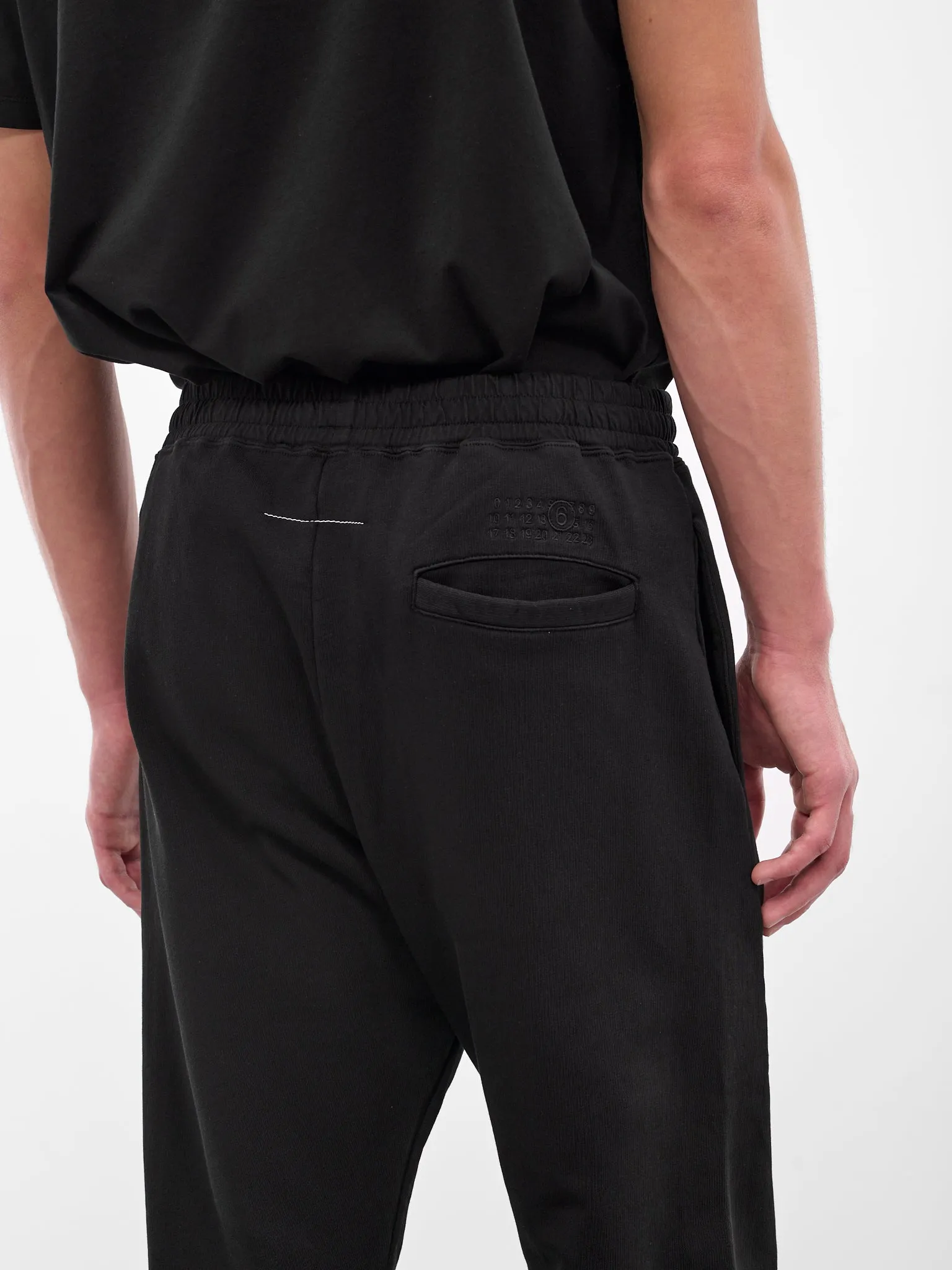 Black Cotton Sweatpants (SH0KA0053-M25025-900-BLACK) sold by lorenzo product image thumbnail 4