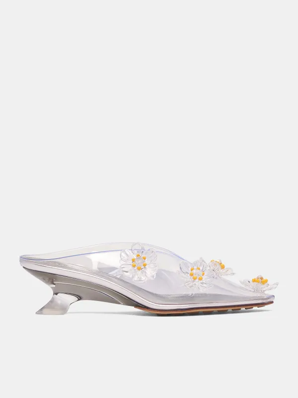 Transparent PVC Helios Heeled Mules (827717V2AS3-HELIOS-MULTI) sold by lorenzo