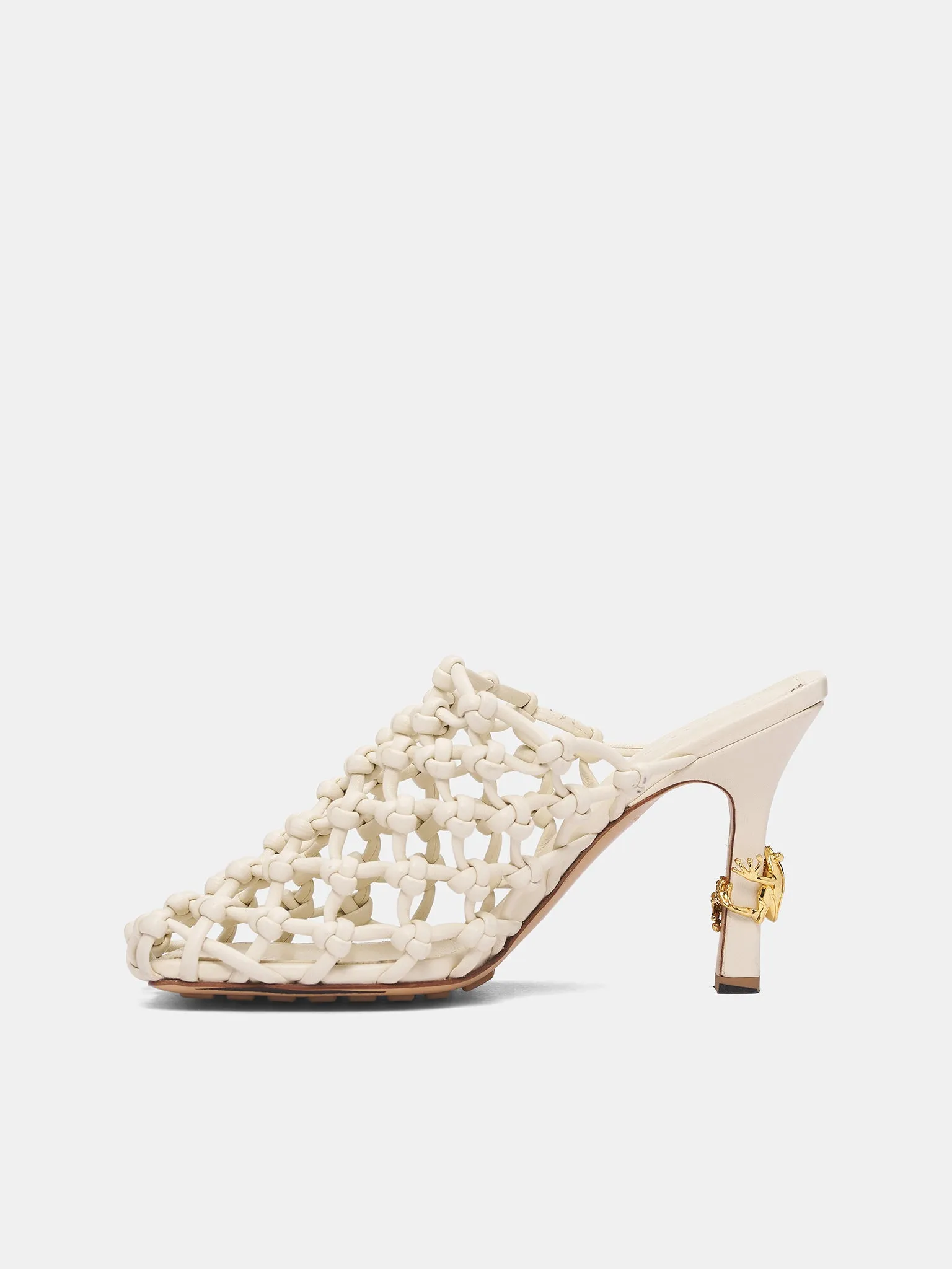 Sand Leather Braided Riva Mules (827683V3H65-9031-SEA-SALT-SAND) sold by lorenzo product image thumbnail 3