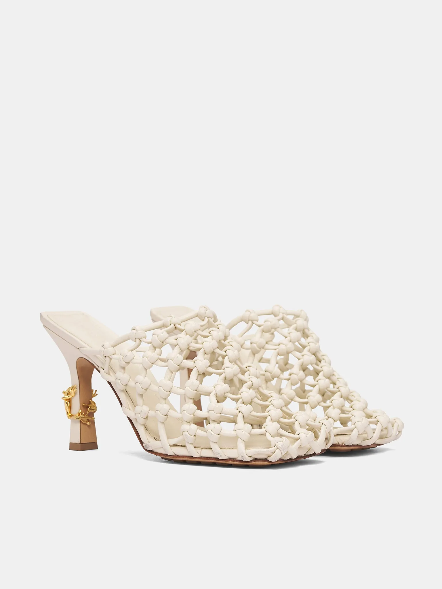 Sand Leather Braided Riva Mules (827683V3H65-9031-SEA-SALT-SAND) sold by lorenzo product image thumbnail 2