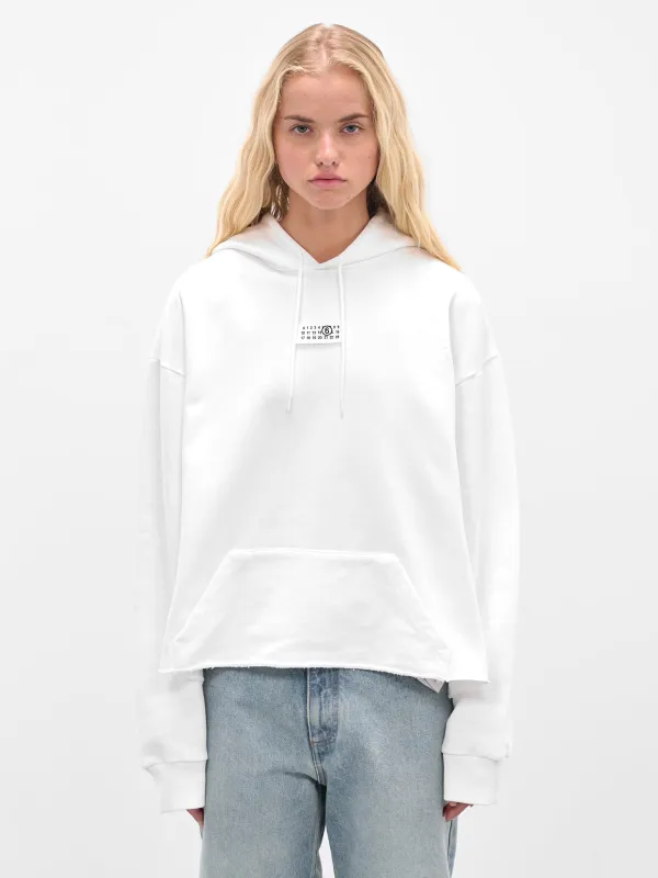 White Boxy Cropped Hoodie (S52GU0234-25025-101-WHITE) sold by lorenzo