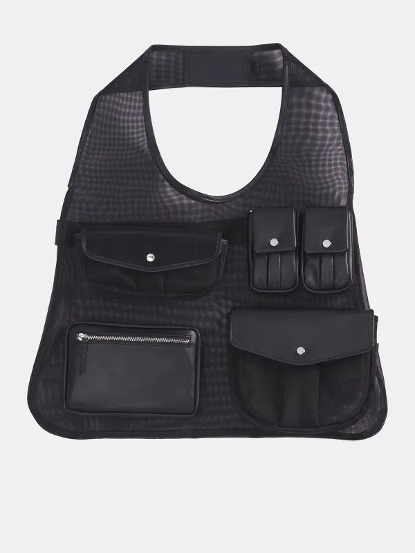 Black Utility Pocket Vest Bag (BAG201-M-0805-BLACK) sold by lorenzo