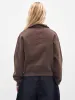 The Brown Zip Neck Sweatshirt (SSW00210AJ00174-DARK-BROWN) sold by lorenzo