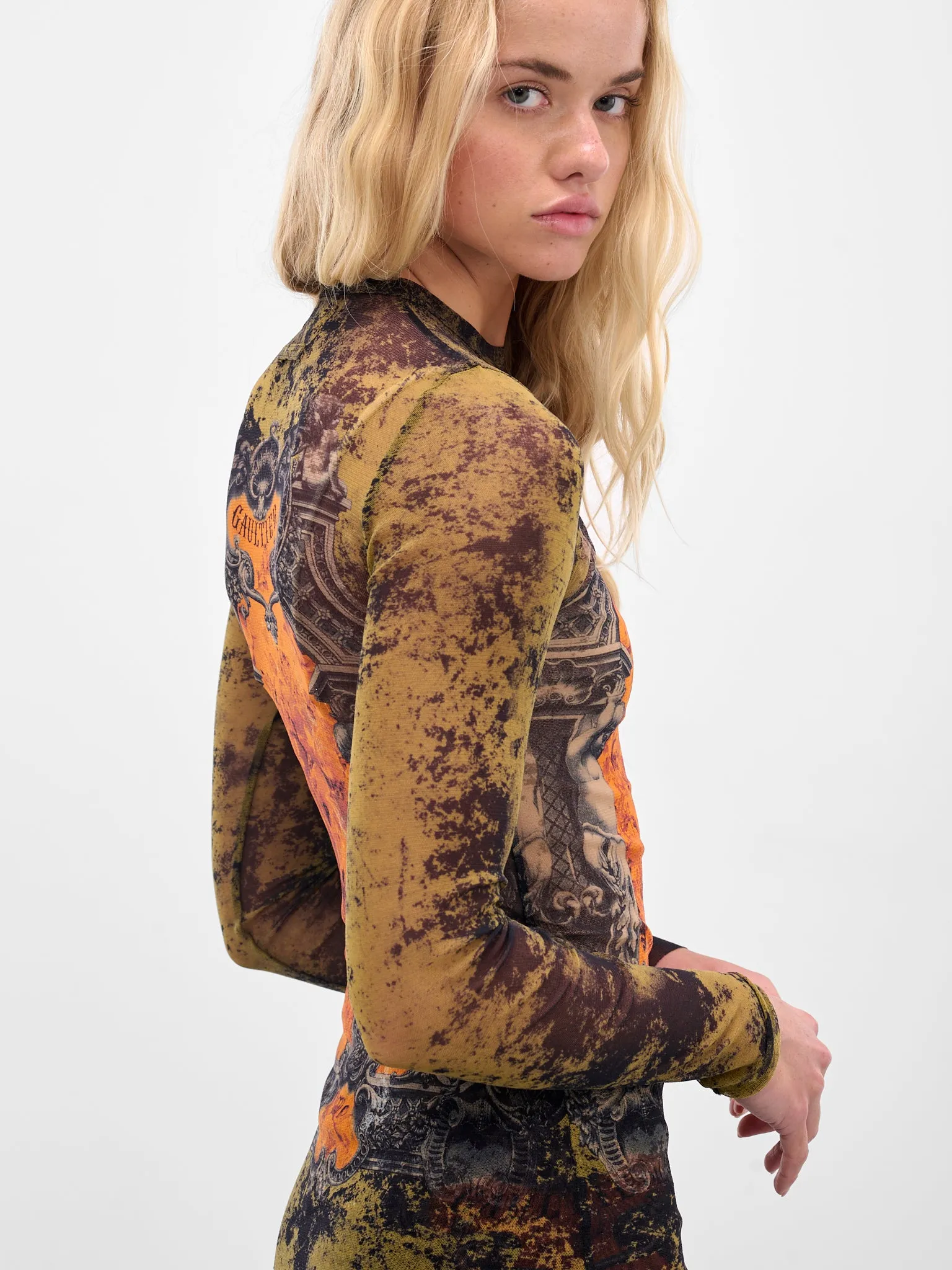 The “Médaillon" Print Long Sleeve (25-03-W-TO305-M006P-MULTI) sold by lorenzo product image thumbnail 4