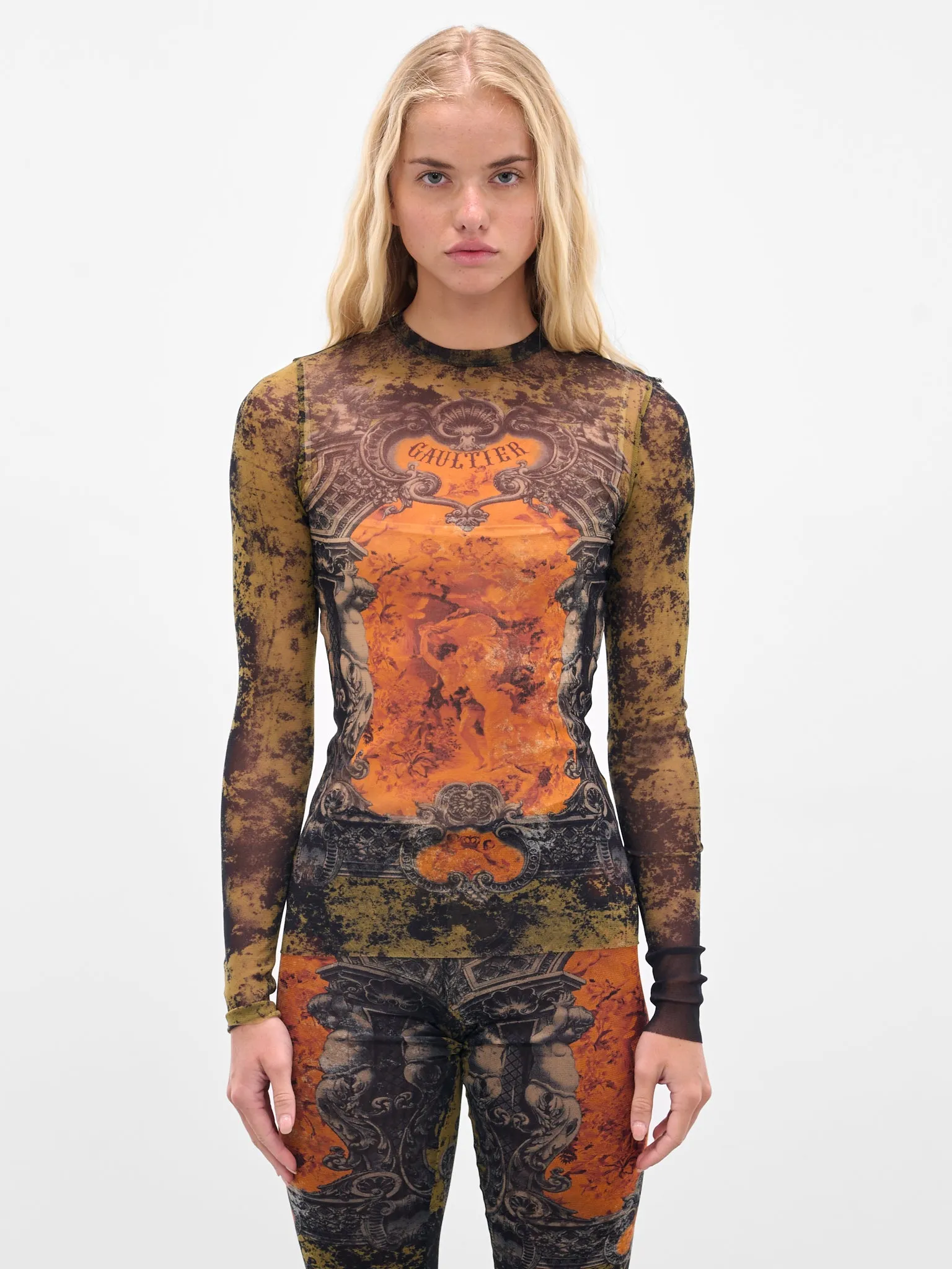 The “Médaillon" Print Long Sleeve (25-03-W-TO305-M006P-MULTI) sold by lorenzo