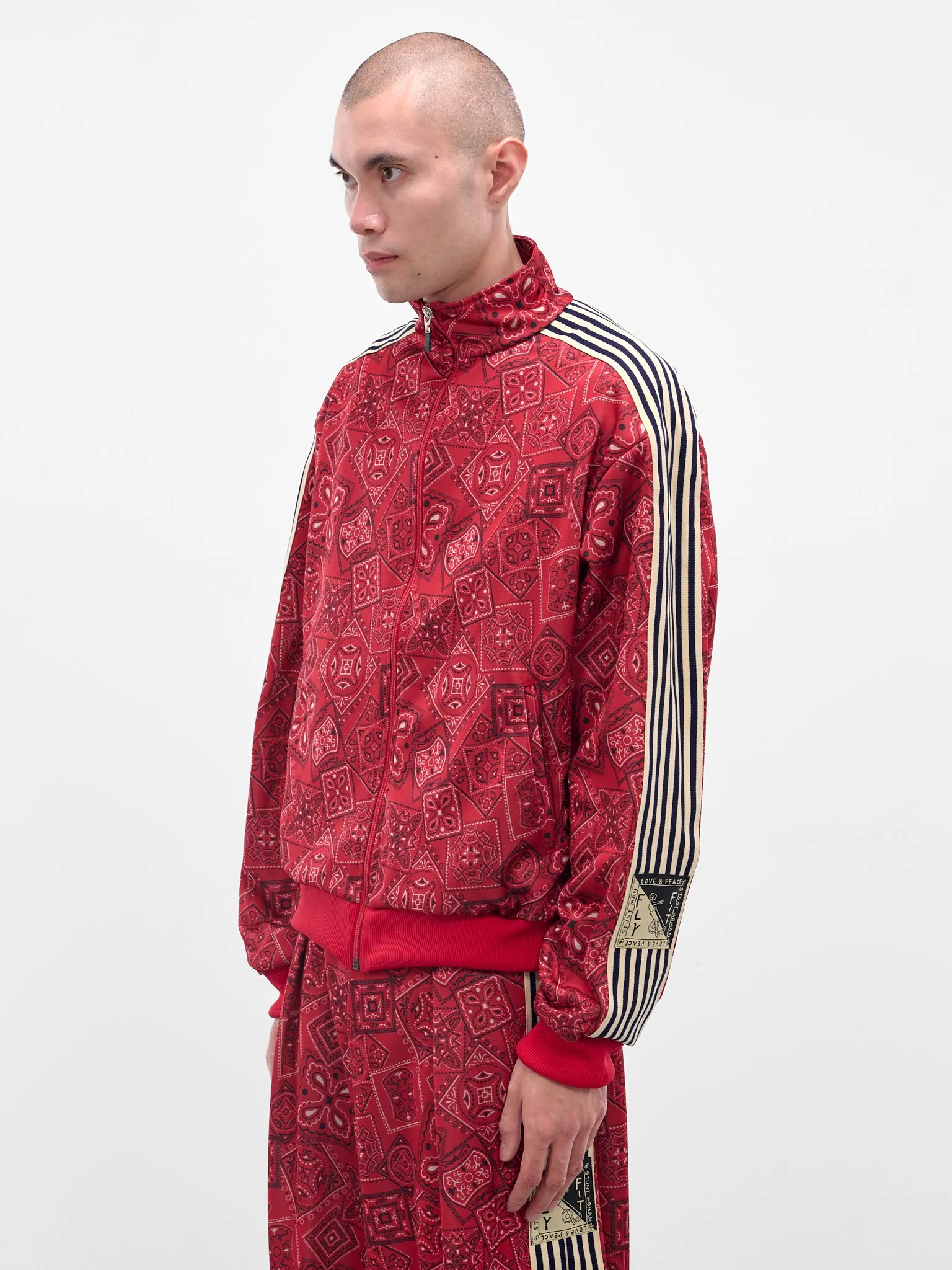 Red Cookie Bandana Tracksuit Jacket (K2504LC150-RED) sold by lorenzo product image thumbnail 2