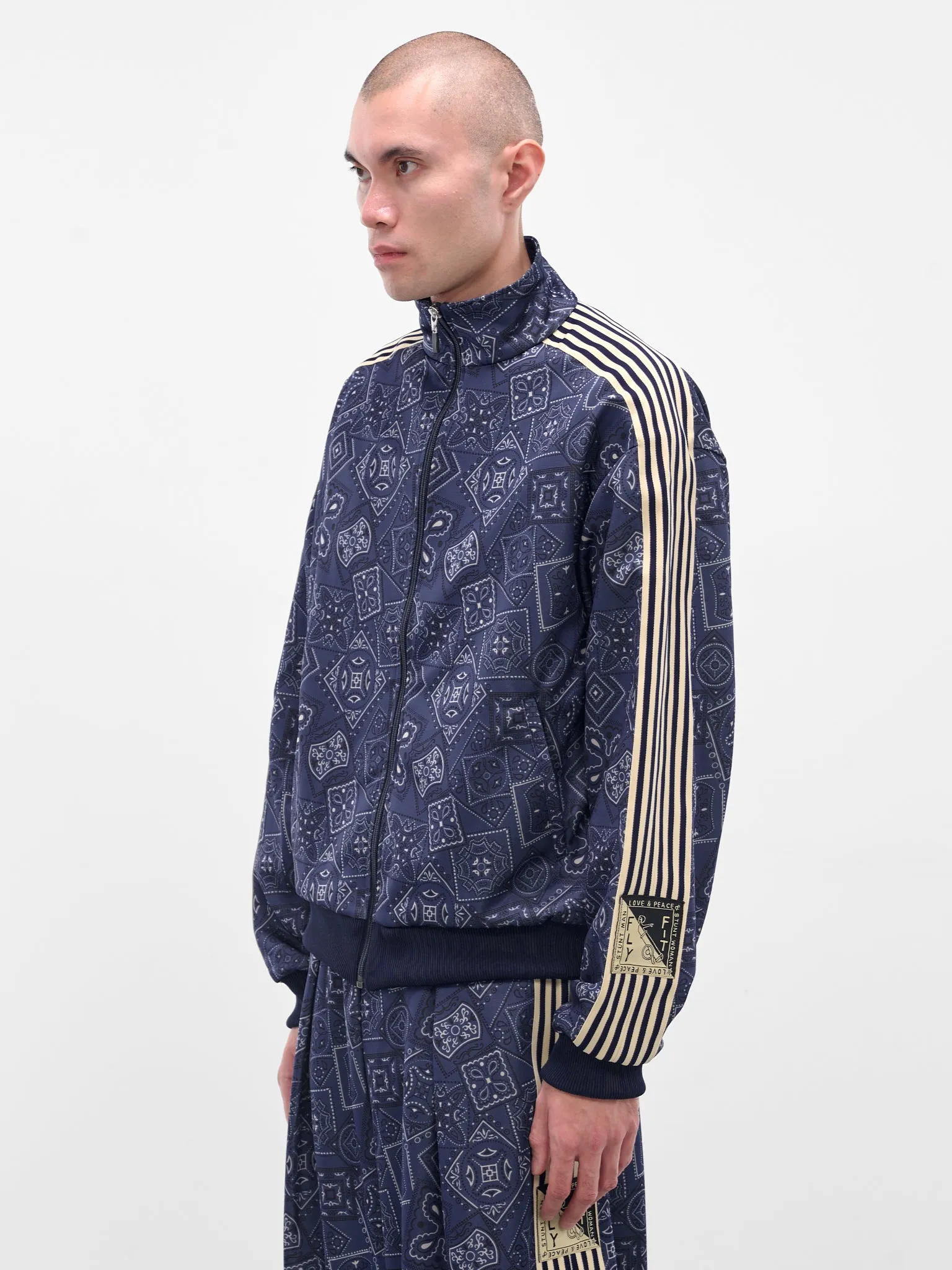 Navy Cookie Bandana Tracksuit Jacket (K2504LC150-NV-NAVY) sold by lorenzo product image thumbnail 2