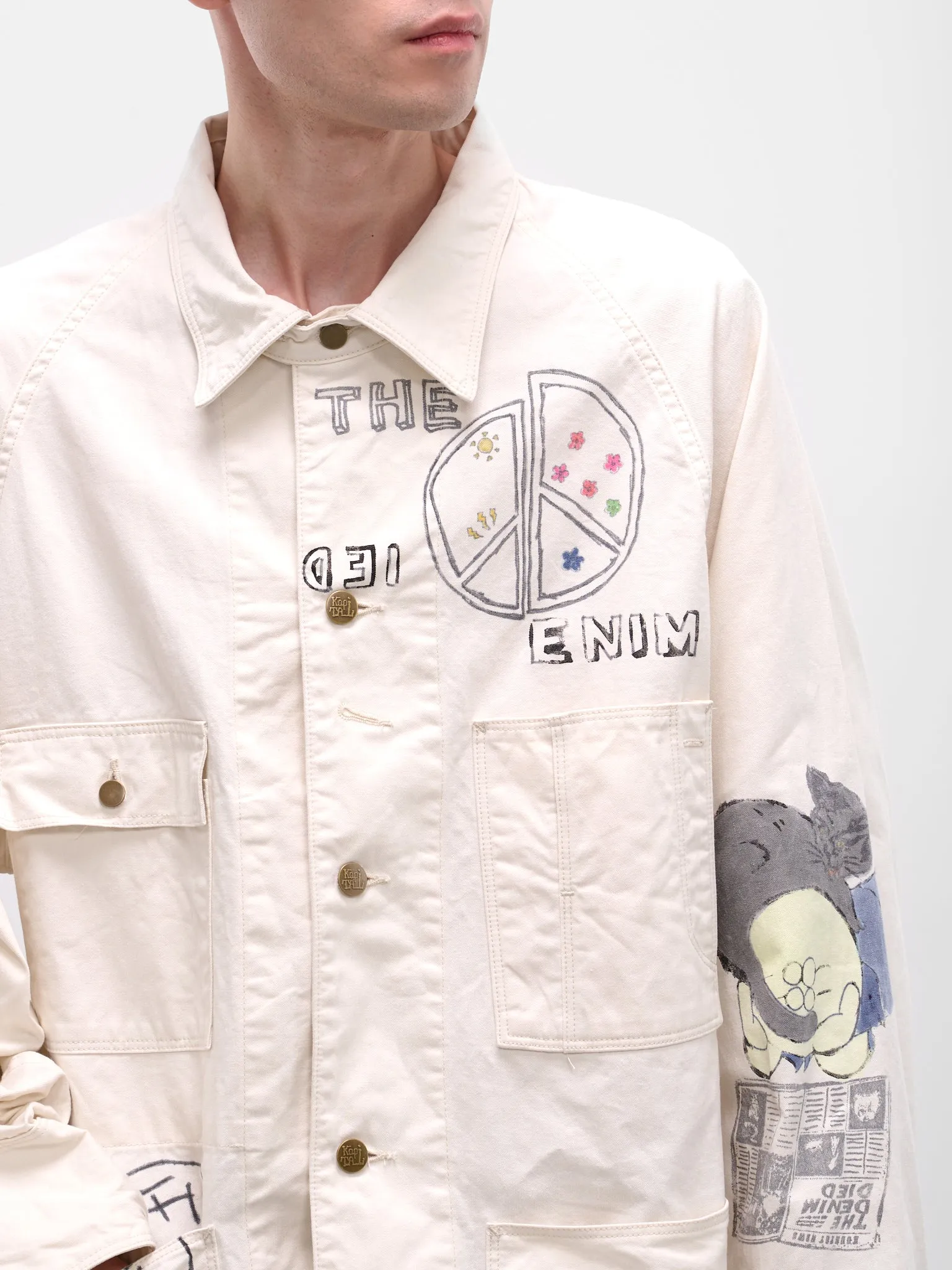 White Muratwill Cactus Beer Jacket (K2503LJ083-NAT-NATURAL) sold by lorenzo product image thumbnail 4