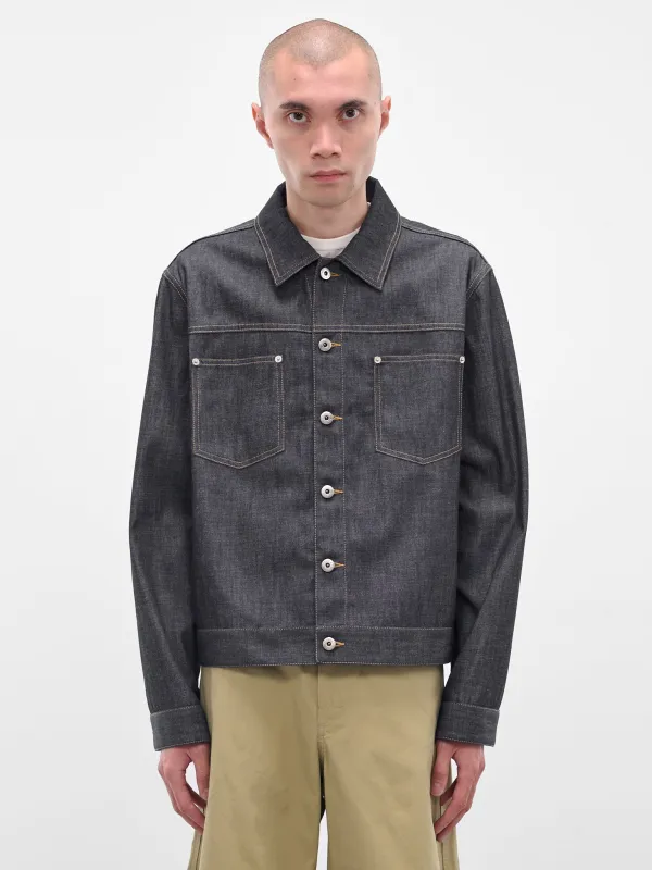 Indigo Lightweight Denim Jacket (831604V5SN0-4245-INDIGO) sold by lorenzo