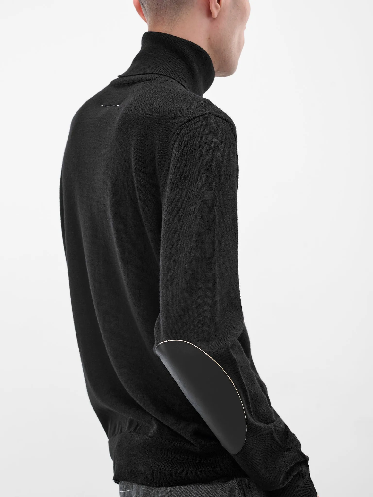 Black Wool Turtleneck Sweater (SH0HA0006-M13133-900-BLACK) sold by lorenzo product image thumbnail 5