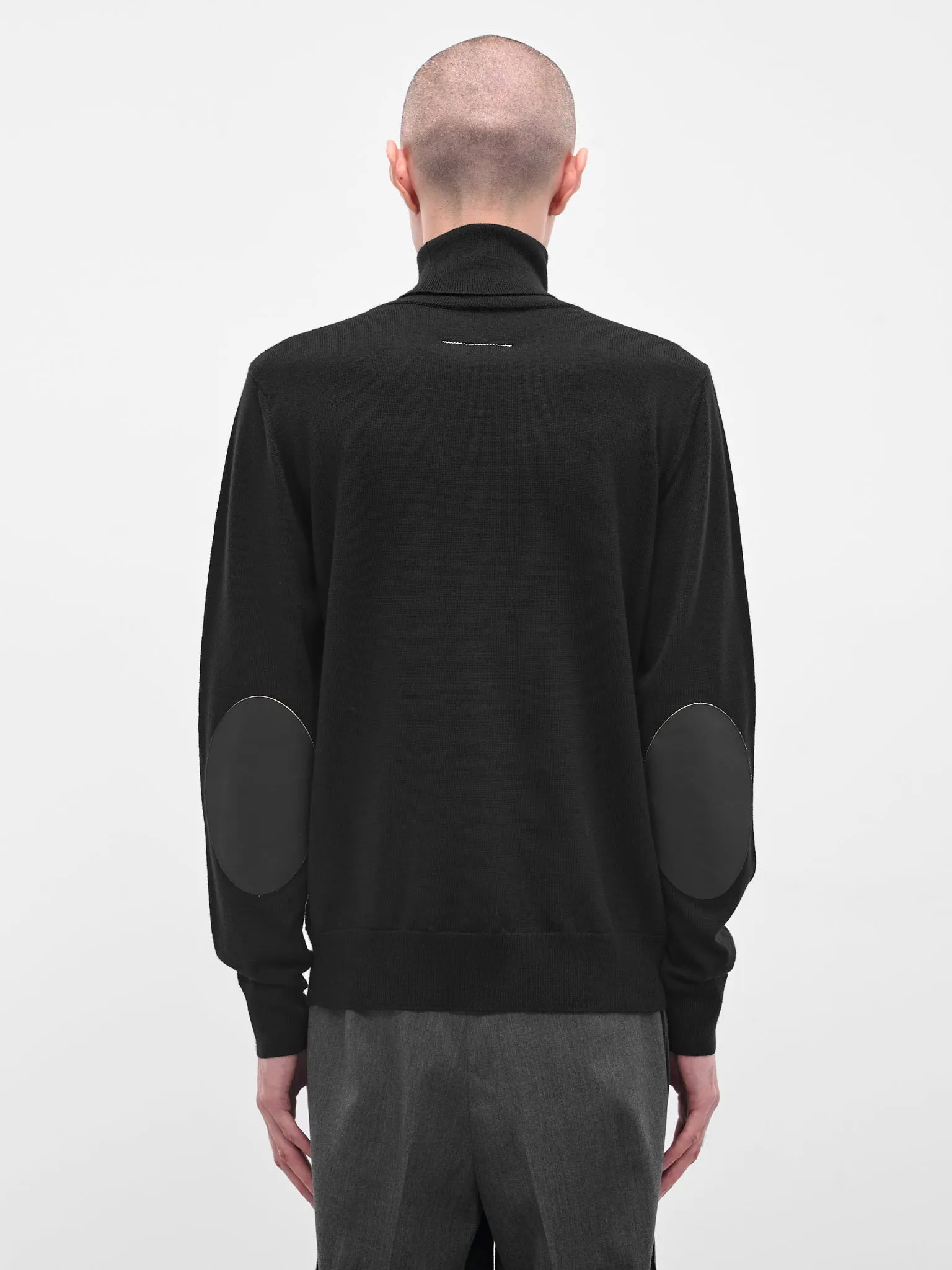 Black Wool Turtleneck Sweater (SH0HA0006-M13133-900-BLACK) sold by lorenzo product image thumbnail 3