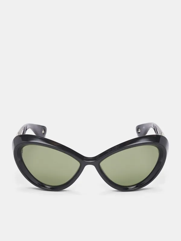 The Parisian Cat Sunglasses (EY001-X059-00-BLACK) sold by lorenzo