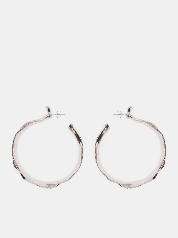Sterling Silver Daimon Hoops (D05-S-DAIMON-HOOPS-SILVER) sold by lorenzo