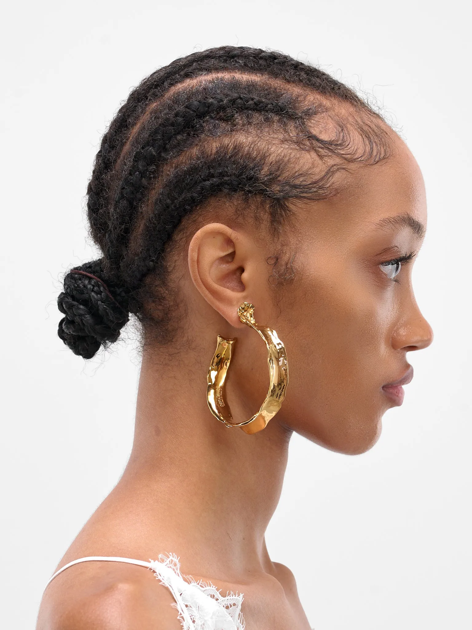 Sterling Silver Daimon Hoops (D05-G-DAIMON-HOOPS-GOLD) sold by lorenzo product image thumbnail 2