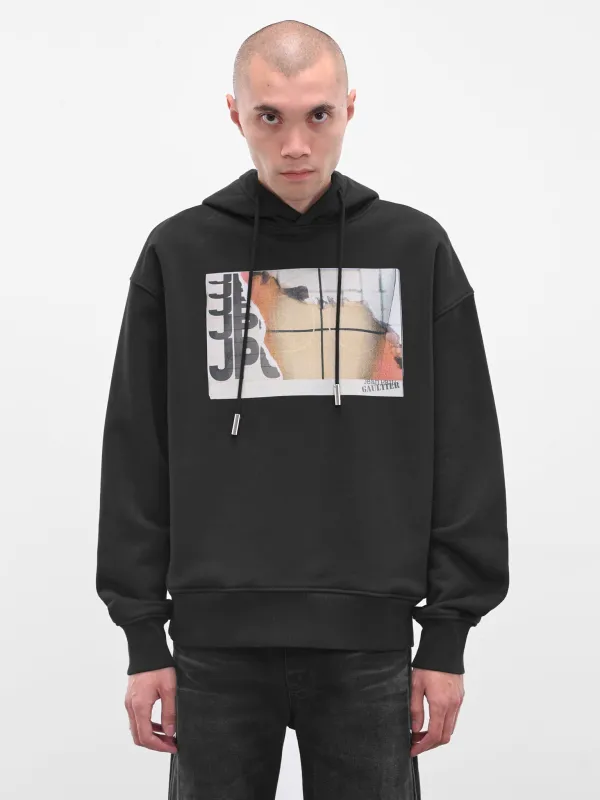 Black Fire Graphic Cotton Hoodie (25-03-W-TO296-J003-MULTI) sold by lorenzo