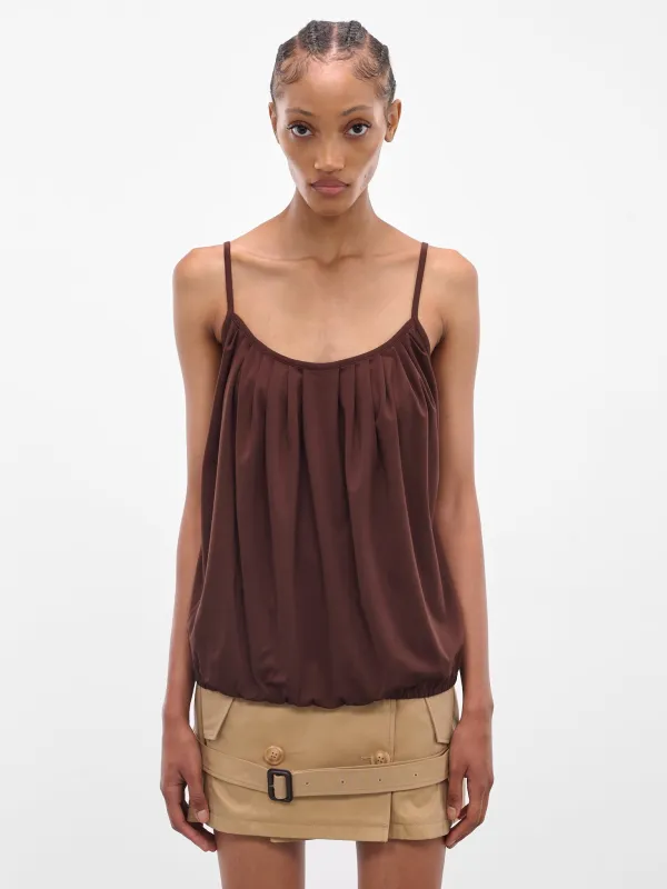 Chocolate Brown Fringy Tank Top (FRINGY-TOP-CHOCOLATE) sold by lorenzo