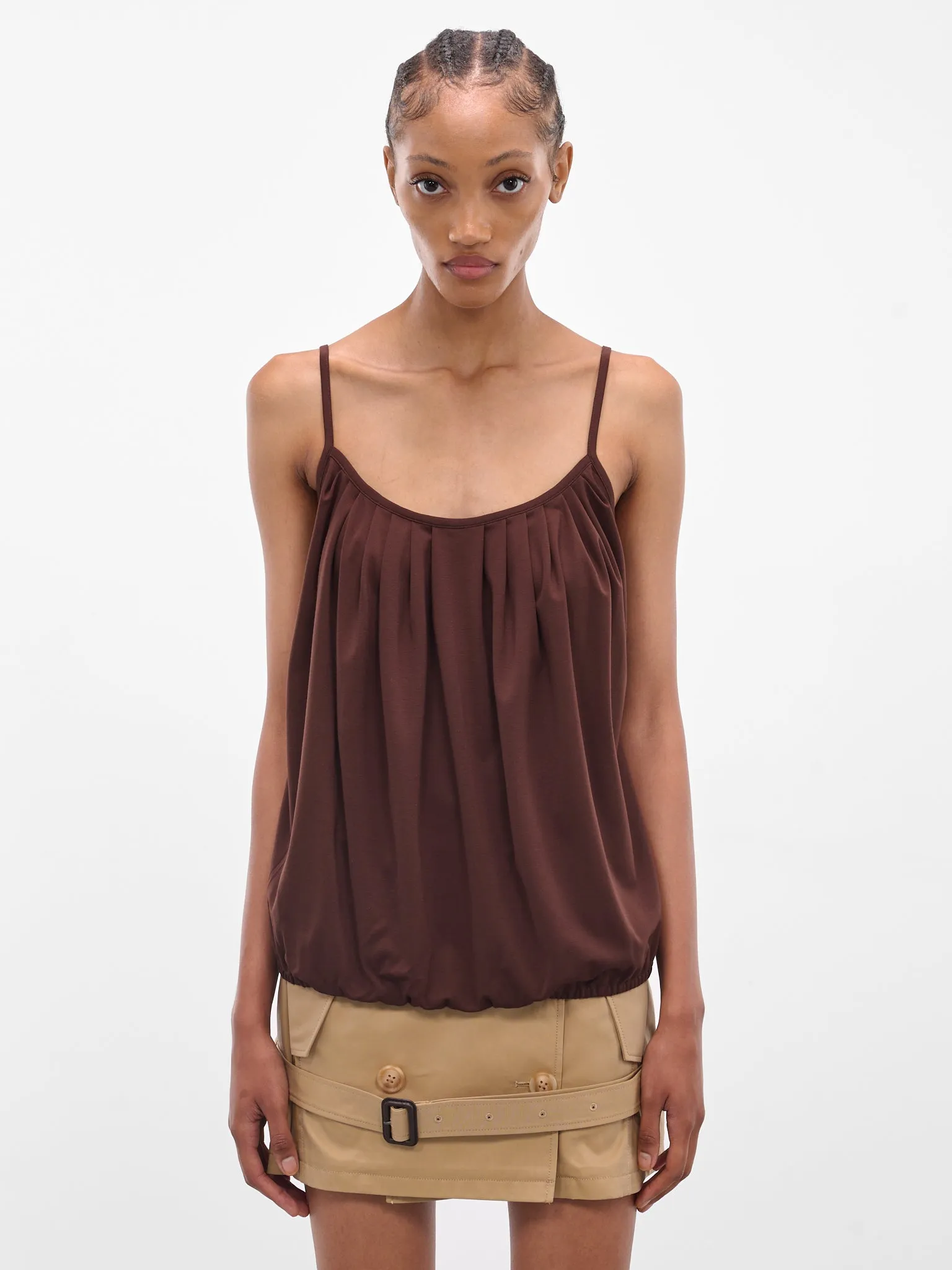 Chocolate Brown Fringy Tank Top (FRINGY-TOP-CHOCOLATE) sold by lorenzo