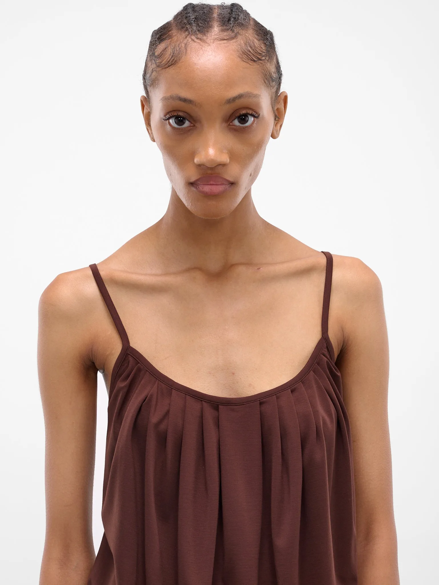 Chocolate Brown Fringy Tank Top (FRINGY-TOP-CHOCOLATE) sold by lorenzo product image thumbnail 4