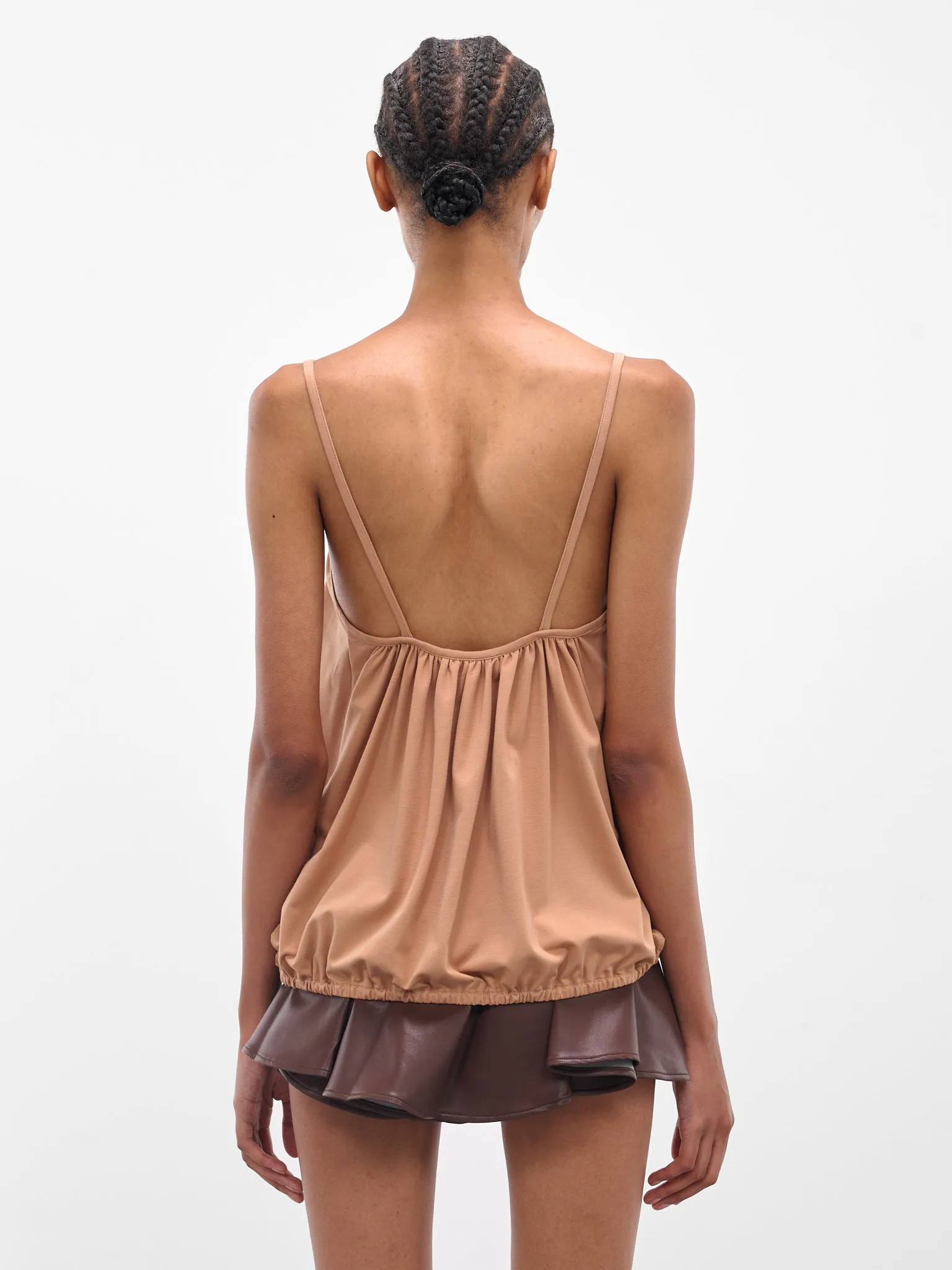Light Brown Fringy Tank Top (FINGY-TOP-LIGHT-BROWN) sold by lorenzo product image thumbnail 3