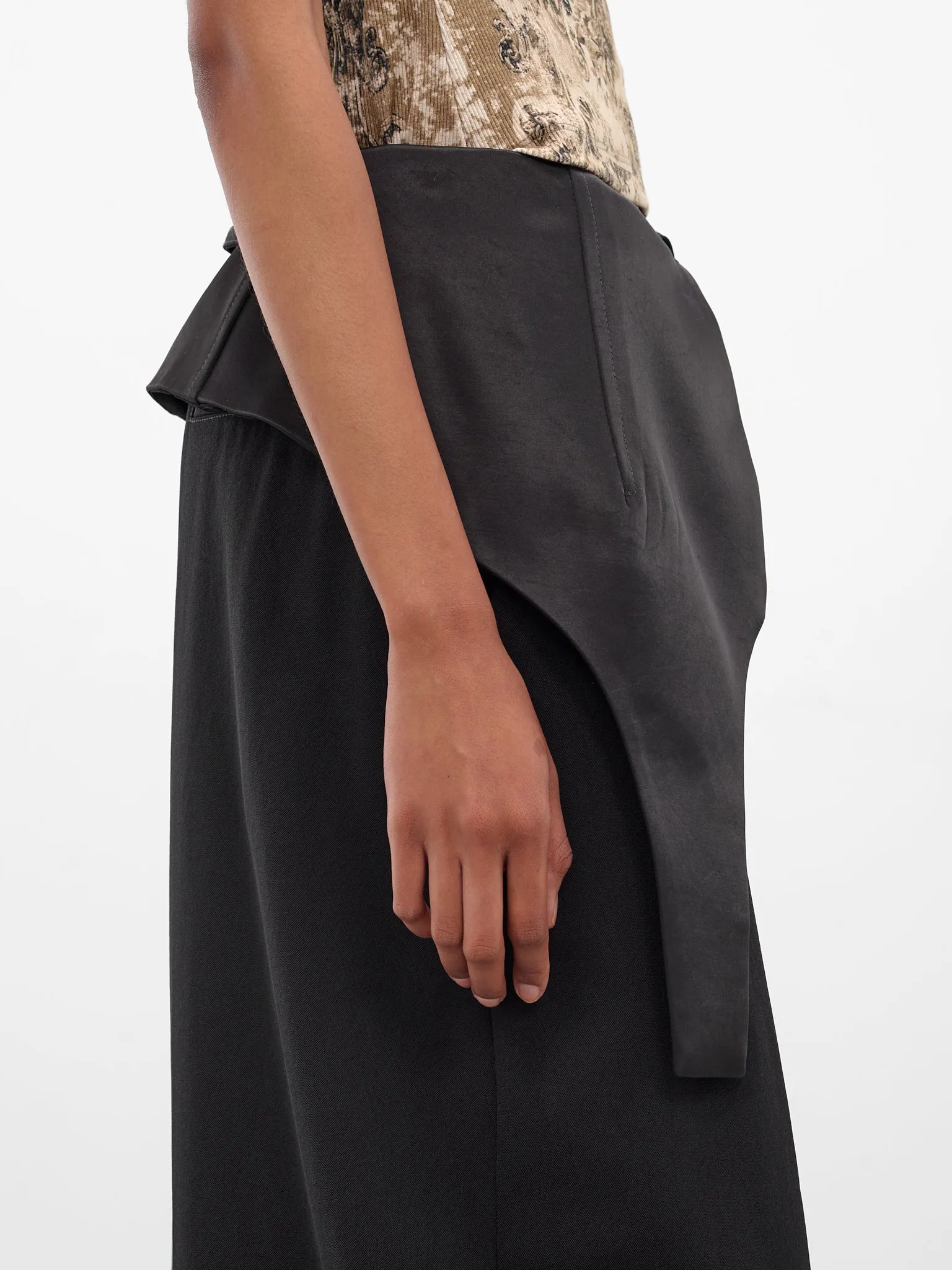 The Black Bodysuit Suit Pants (25-03-W-TR014-W002-BLACK) sold by lorenzo product image thumbnail 4