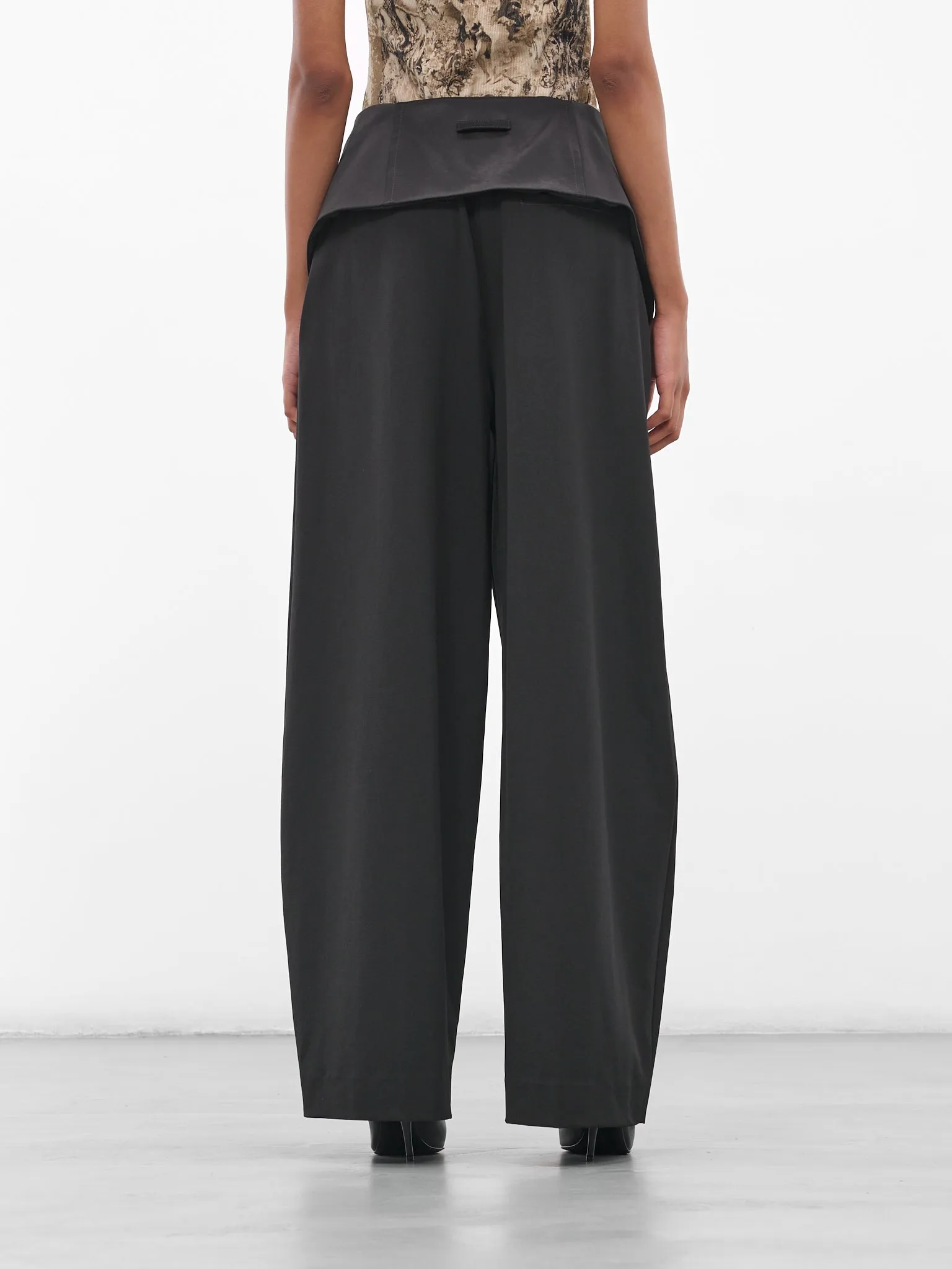 The Black Bodysuit Suit Pants (25-03-W-TR014-W002-BLACK) sold by lorenzo product image thumbnail 3