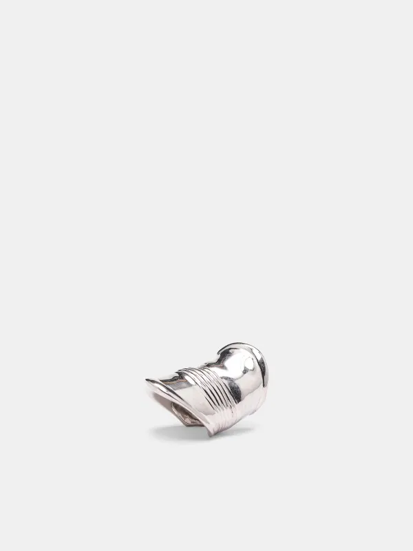 Silver Brass Cutlery Ring (25-03-W-JW022-X053-SILVER) made by Jean Paul Gaultier