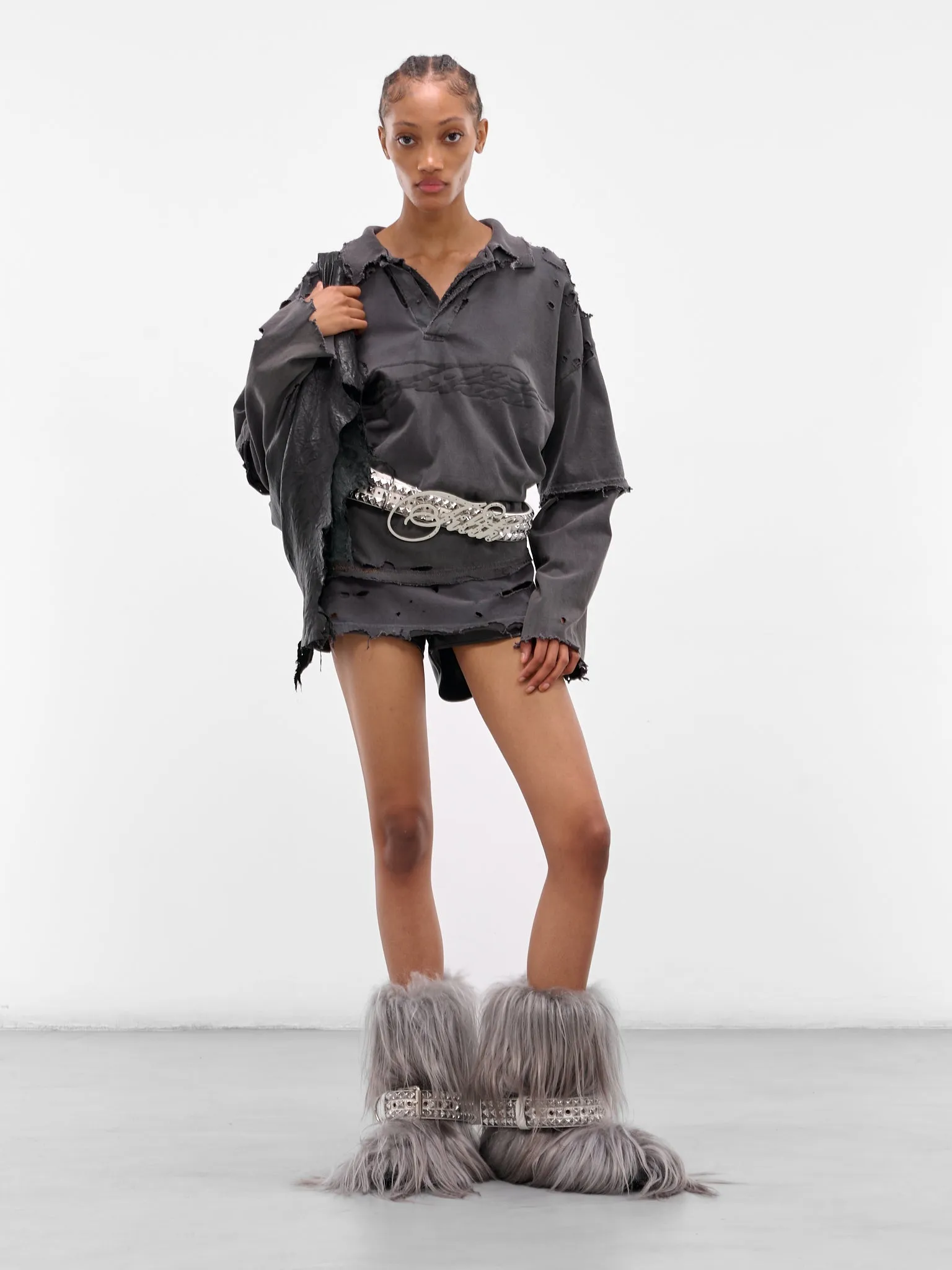 Studded 'Filth' Heavy Metal Belt (HEAVY-METAL-BLEACH-ONYX) sold by lorenzo product image thumbnail 3