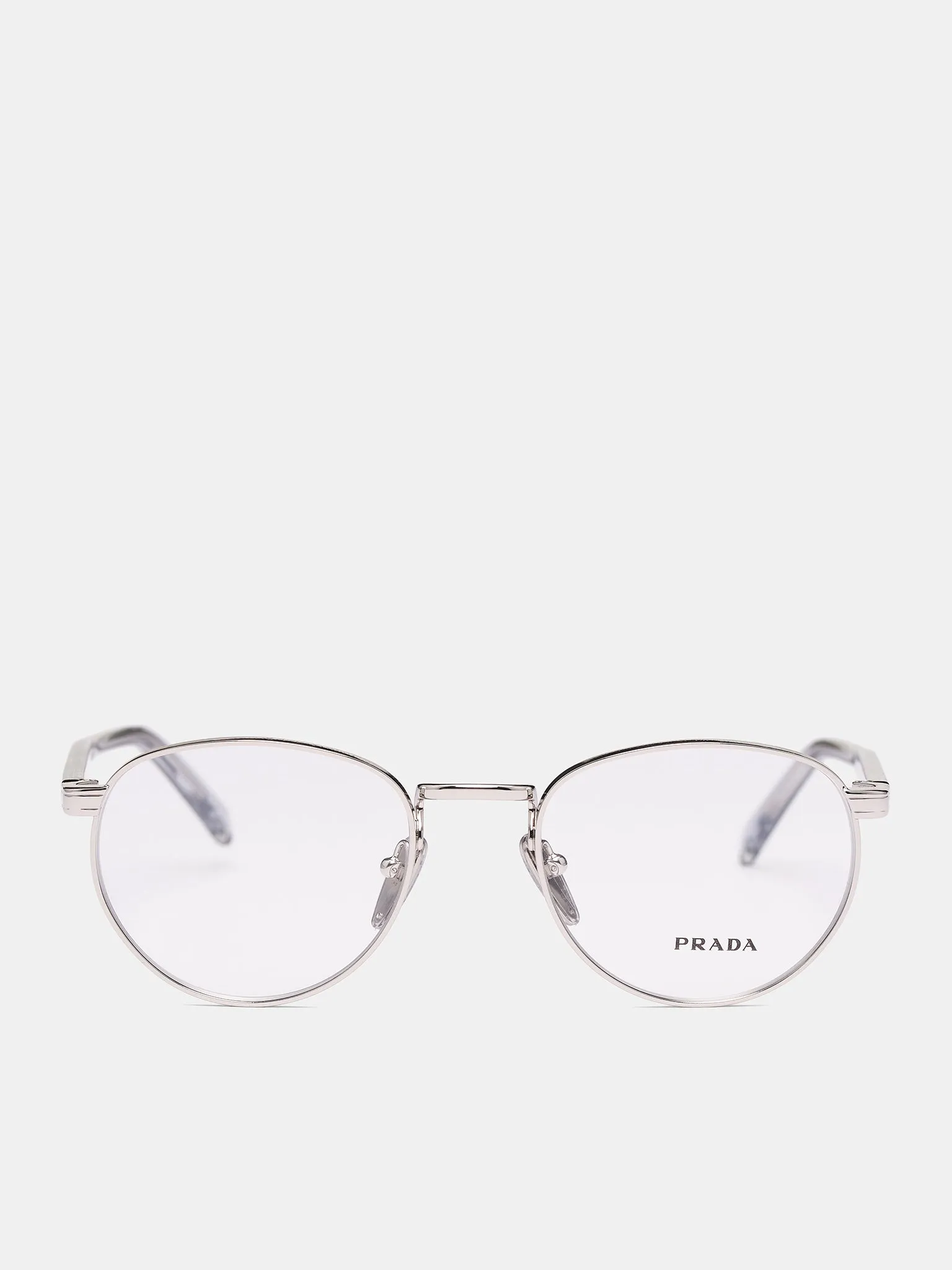 PR B52V Oval Metal Sunglasses (0PR-B52V-SILVER-W-DEMO-LENS) sold by lorenzo