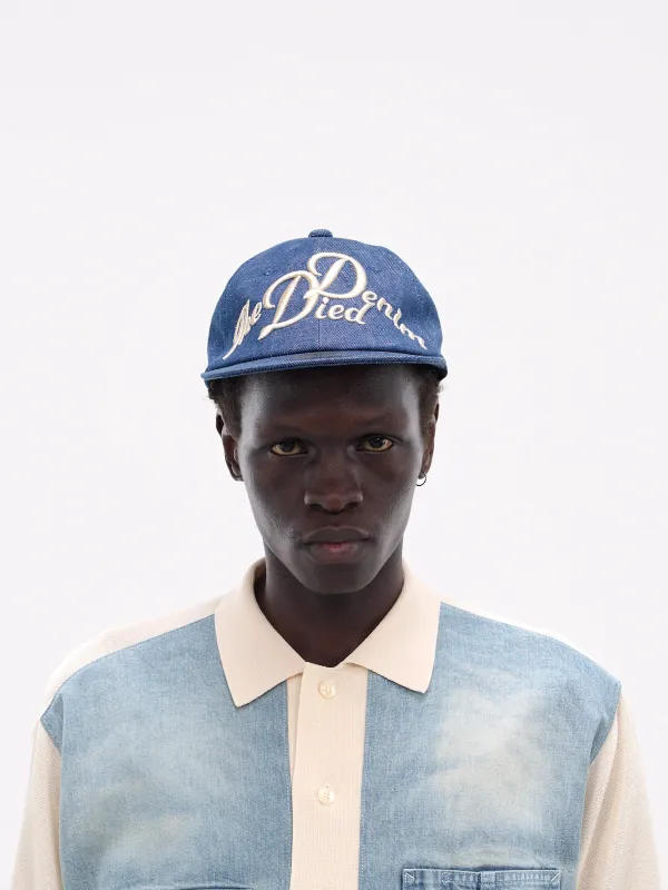 The Denim Died Baseball Cap (K2503XH518-IDG-INDIGO) sold by lorenzo