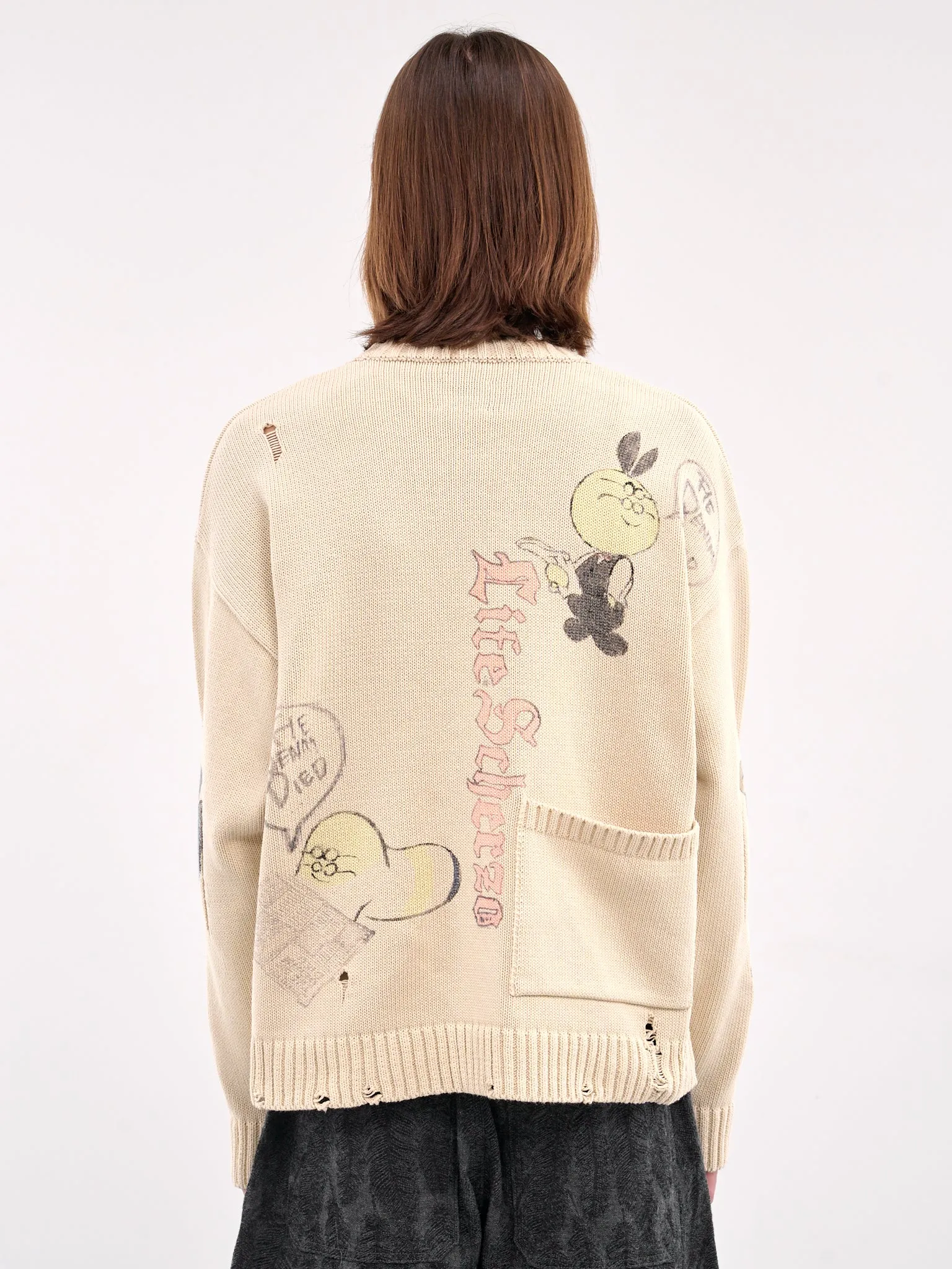 Memorial Paint 5G Knit Sweater (K205KN085-NATURAL) sold by lorenzo product image thumbnail 3